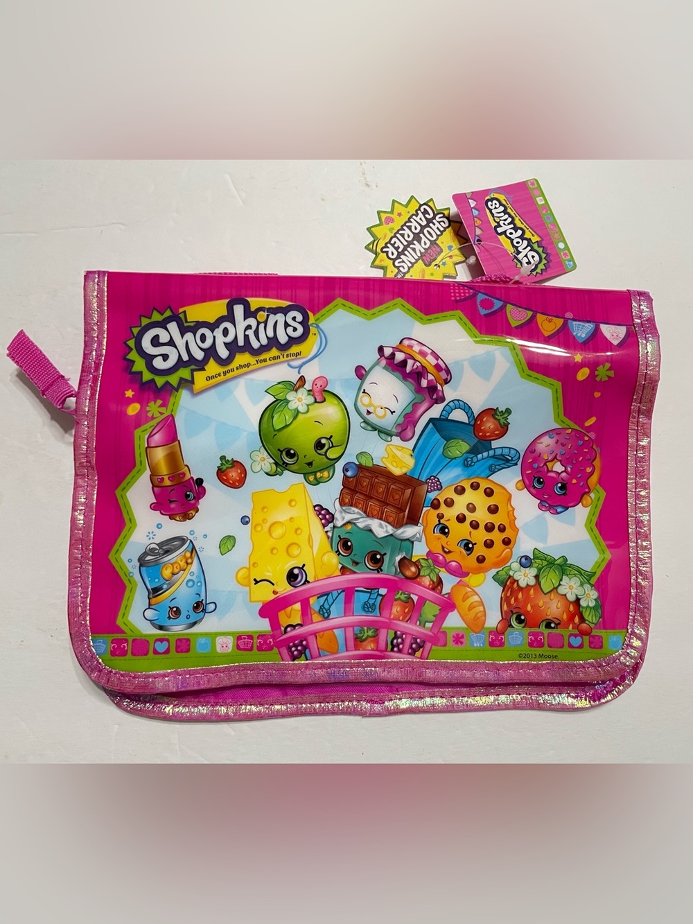 Shopkins Toy Carry Case Tri-Fold Storage Organizer,New with tag!